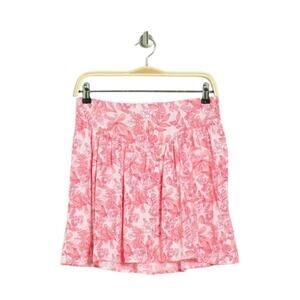Abound Drop Waist Miniskirt In Pink Dandy Scroll Size XS NWOT $30 MSRP